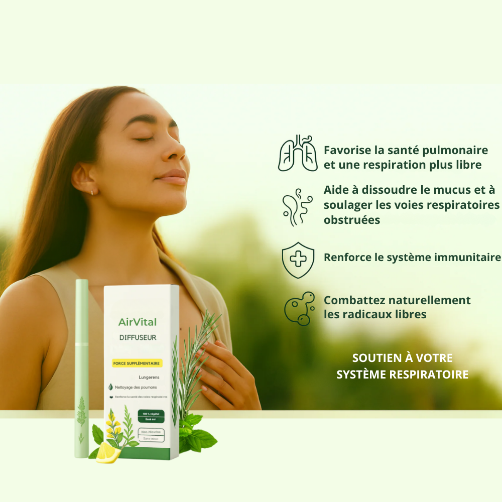 AirVital™ | Alternative saine et sans nicotine pour arrêter de fumer